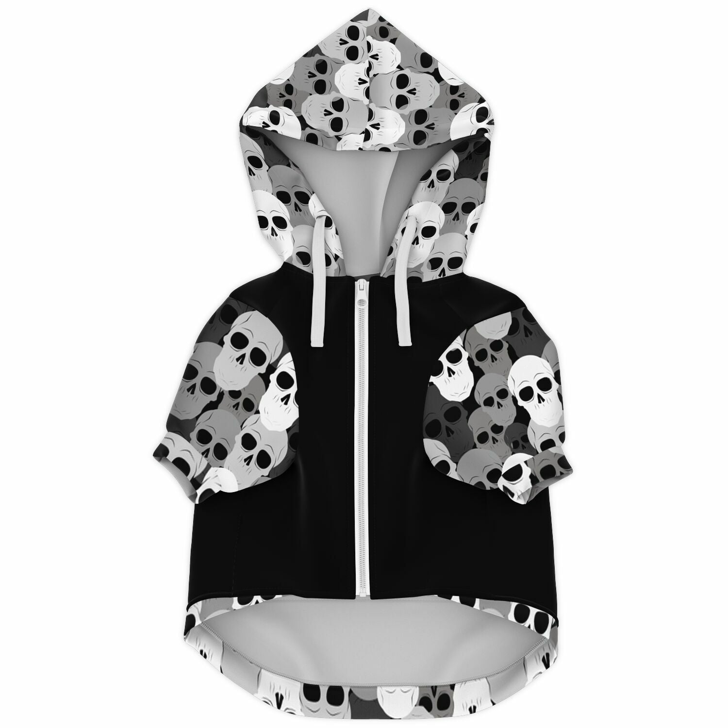 Pile of skulls Fashion Dog Zip-Up Hoodie