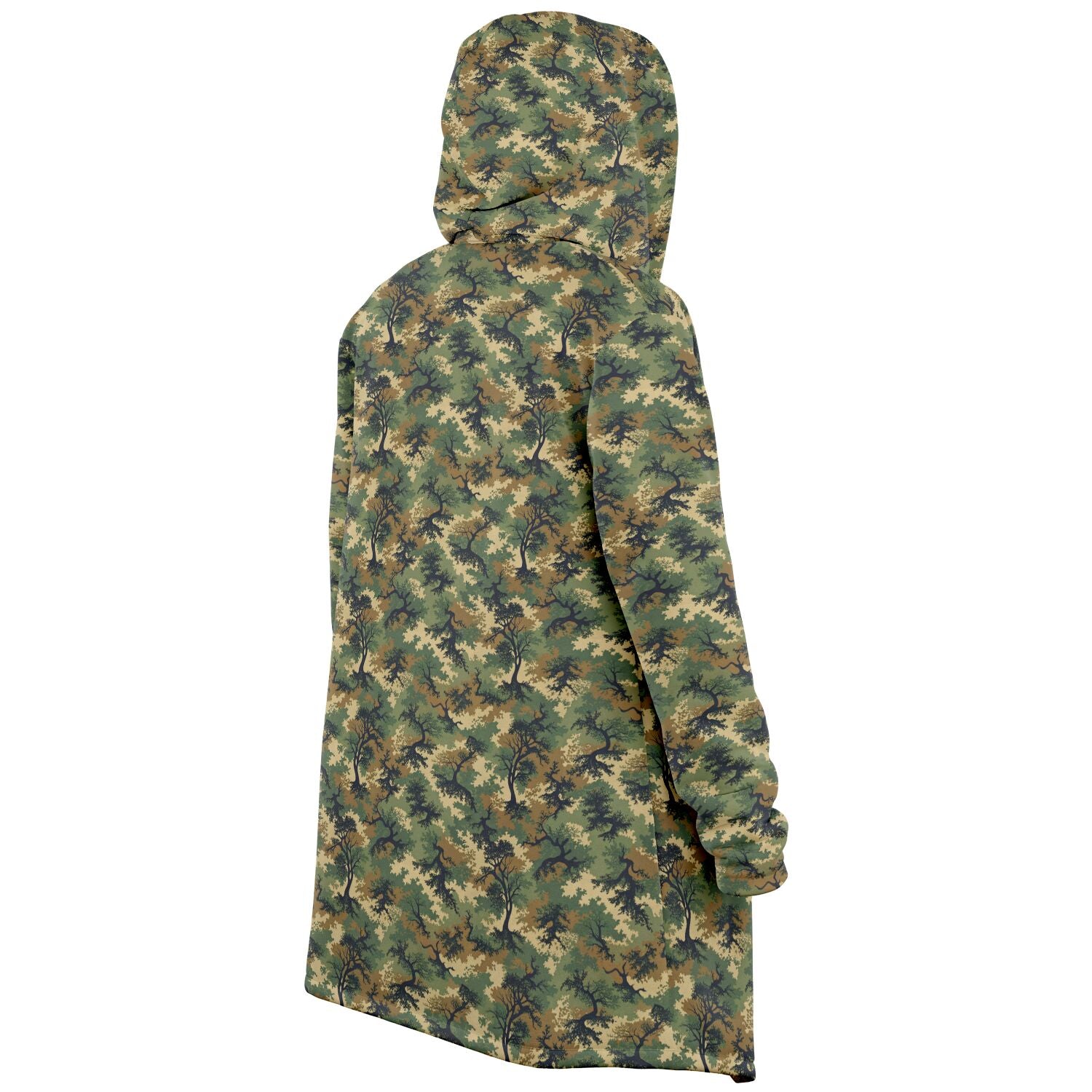 Green Tree Camo Microfleece Cloak