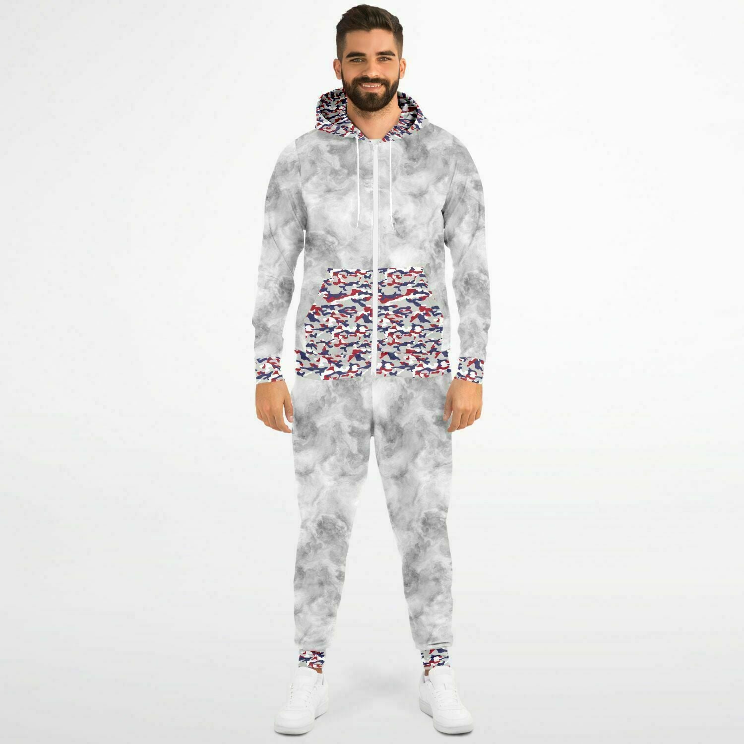 Men's Patriotic Camo Zip hoodie & Jogger