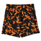 Orange leaves Camouflage Men's 2-in-1 Shorts
