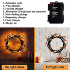 Halloween Indoor/Outdoor LED Willow Vine String Pumpkin Light Decoration