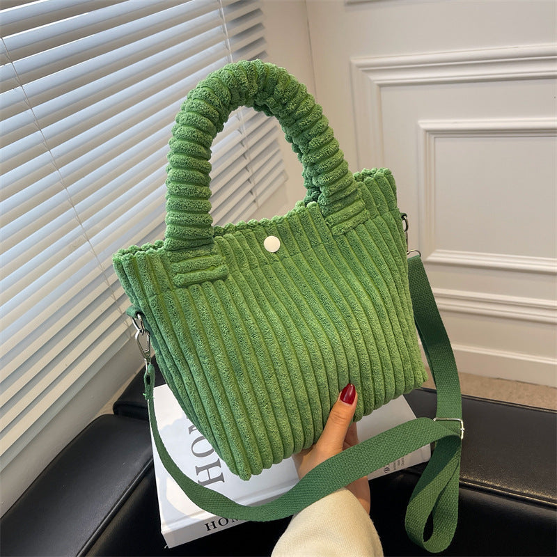 Plush shoulder bag