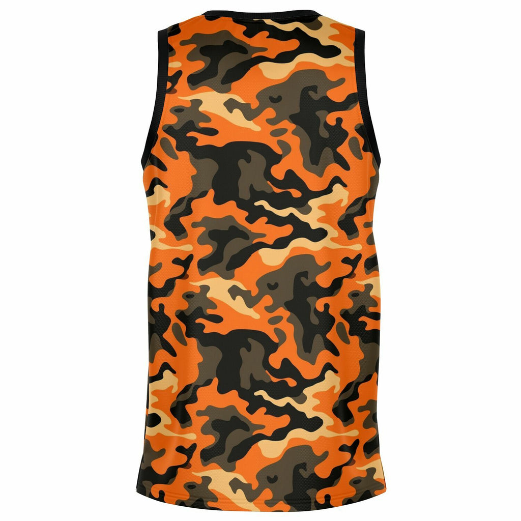 Orange Camo Basketball Jersey