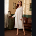 Women's Long Sleeve Cotton Nightgown