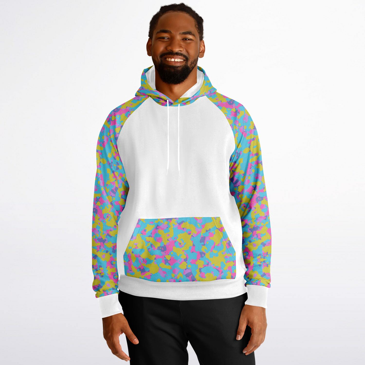 Ladies Easter Camo Raglan Hoodie
