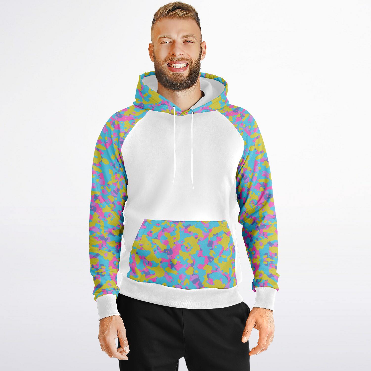 Ladies Easter Camo Raglan Hoodie