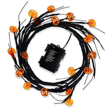 Load image into Gallery viewer, Halloween Indoor/Outdoor LED Willow Vine String Pumpkin Light Decoration
