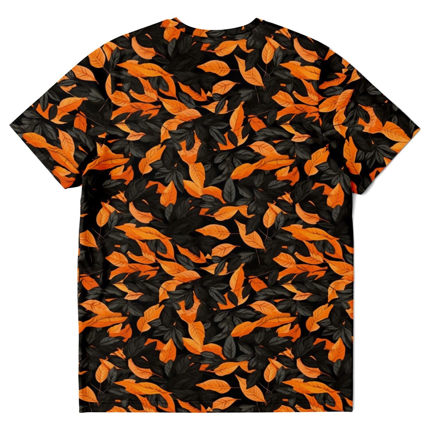 Orange Leaves Forest Camo T-Shirt