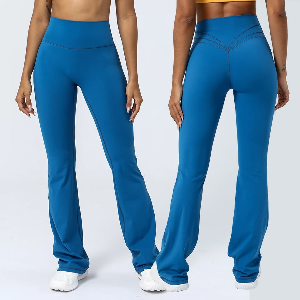 Women's High Waist Yoga Flare Leggings