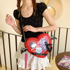 Heart-shaped Crossbody Bag for Women
