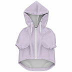 Purple Spackled Fashion Dog Zip-Up Hoodie