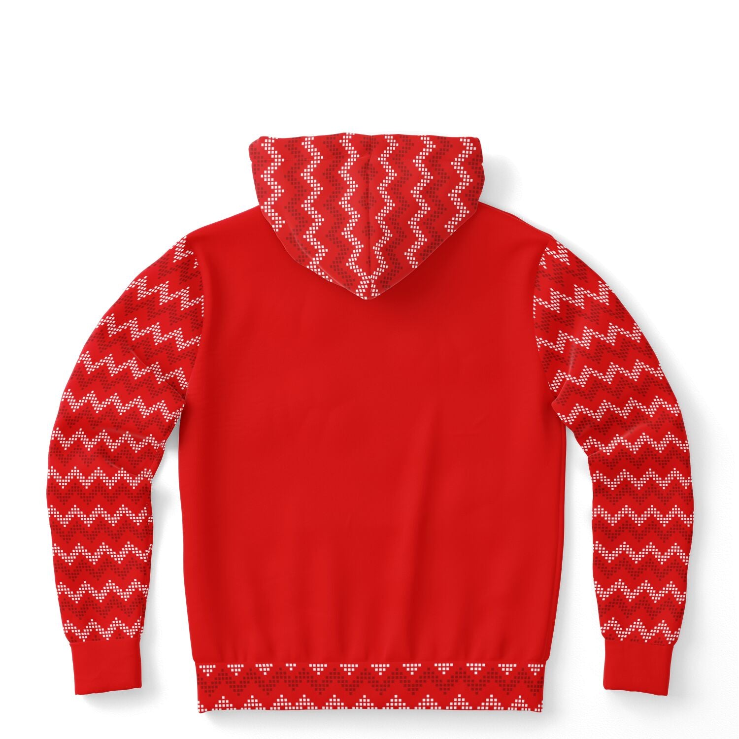 Red Zig Zag Stripe Fashion Hoodie