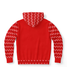 Load image into Gallery viewer, Red Zig Zag Stripe Fashion Hoodie
