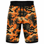Orange Camo Basketball Shorts