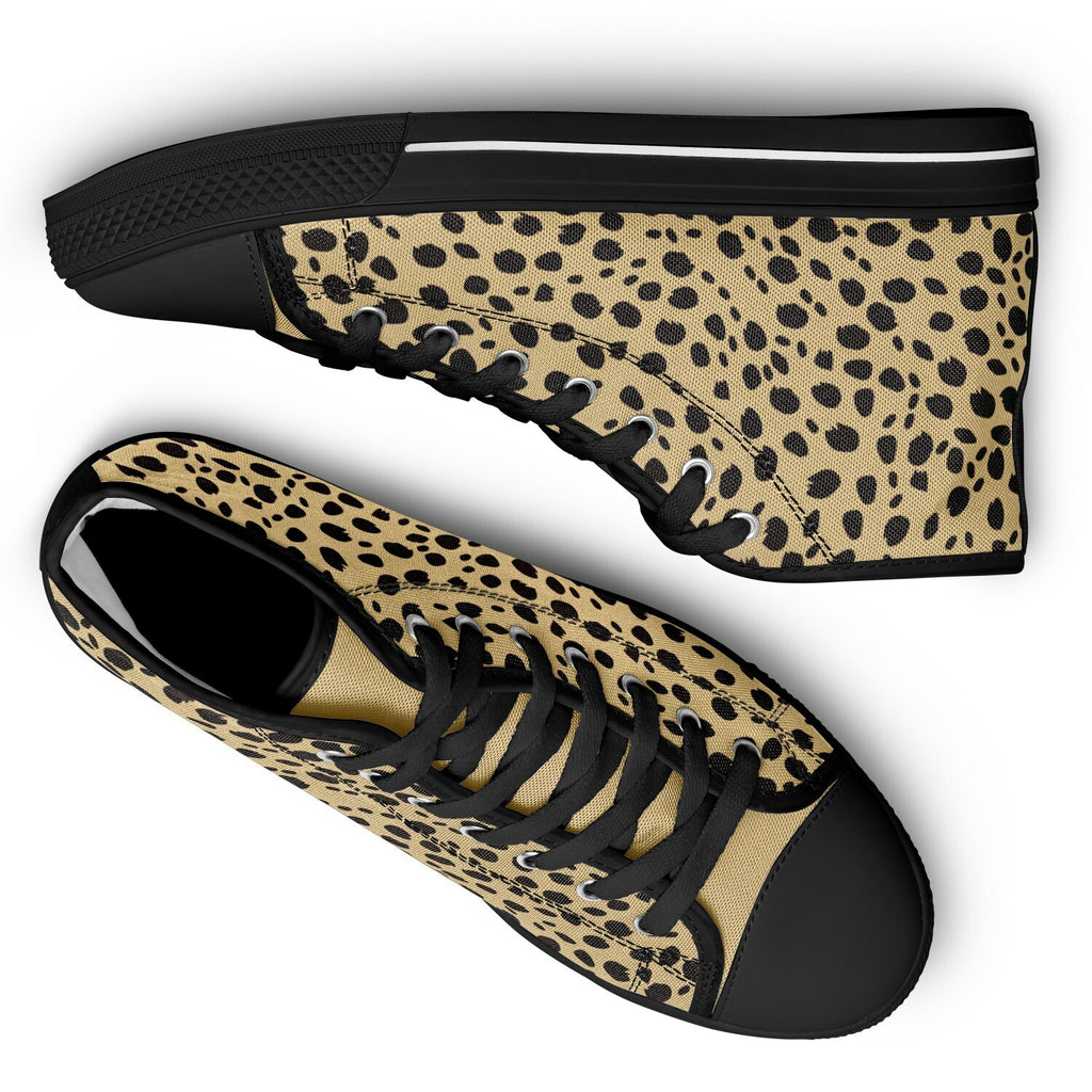 Cheetah Print High Top Shoes