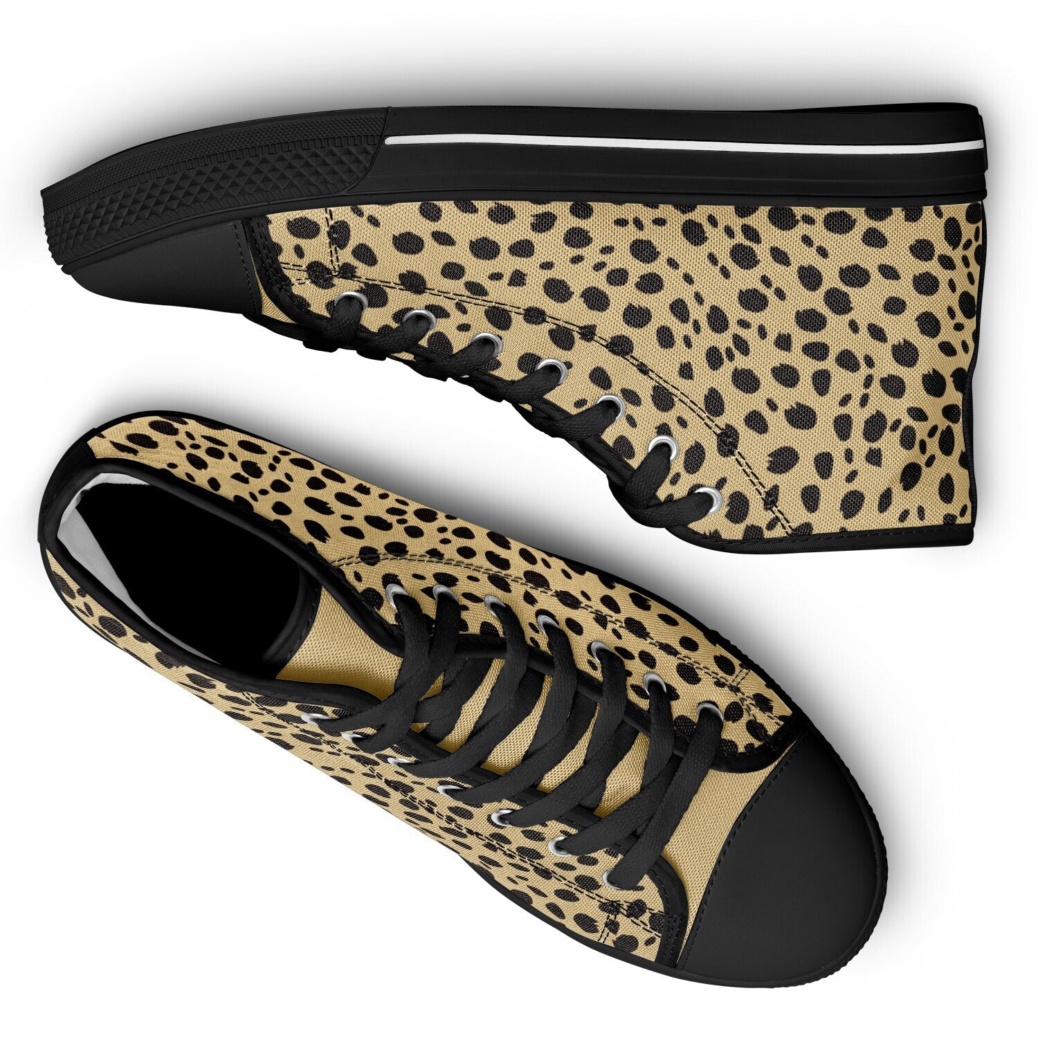 Cheetah Print High Top Shoes