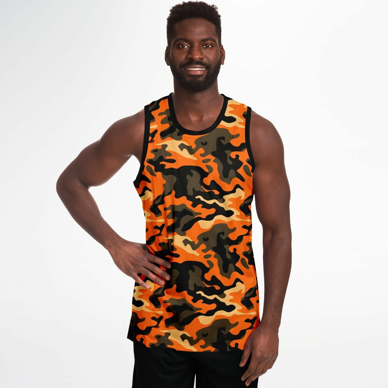 Orange Camo Basketball Jersey