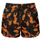 Orange Leave Forest Camo Women's 2-in-1 Shorts