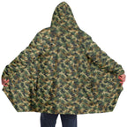 Green Tree Camo Microfleece Cloak