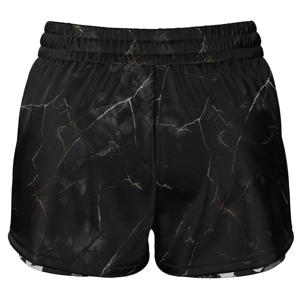Pile of Skulls black Women's 2-in-1 Shorts