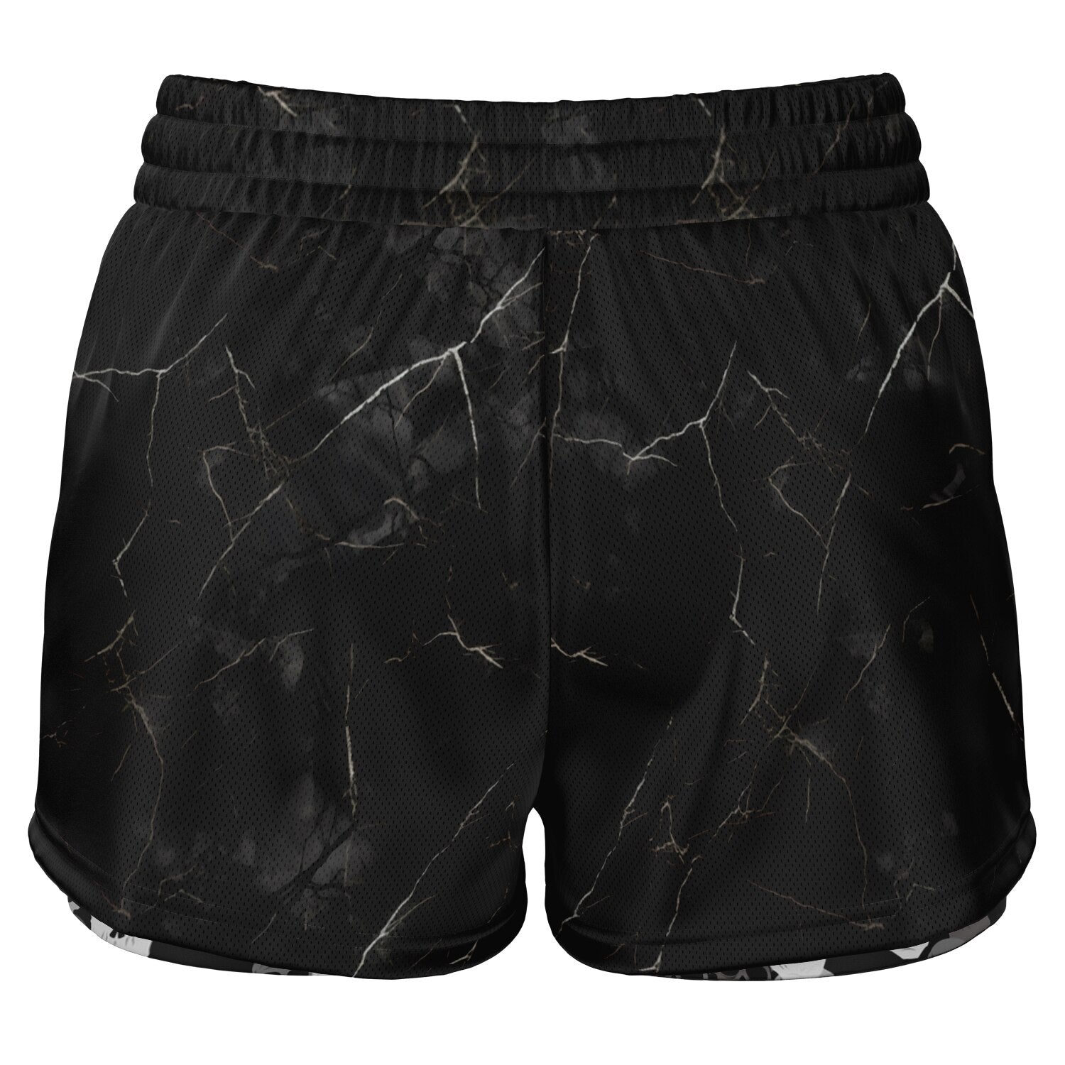 Pile of Skulls black Women's 2-in-1 Shorts