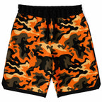 Orange Camo Basketball Shorts