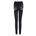 Women's Skeleton Ripped Leggings