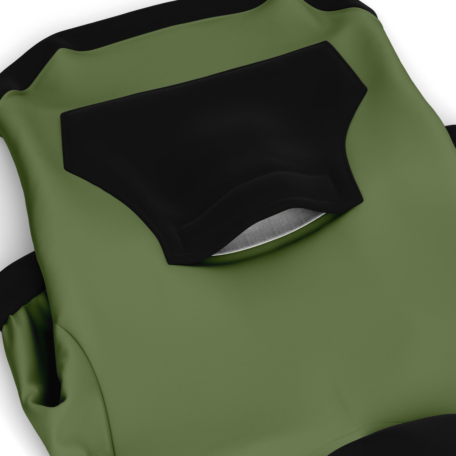 Green Fashion Dog Zip-Up Hoodie with Black Pocket