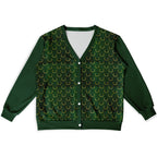 Golden Antler Green Cardigan