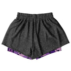 Purple Skulls Women's 2-in-1 Shorts - AOP