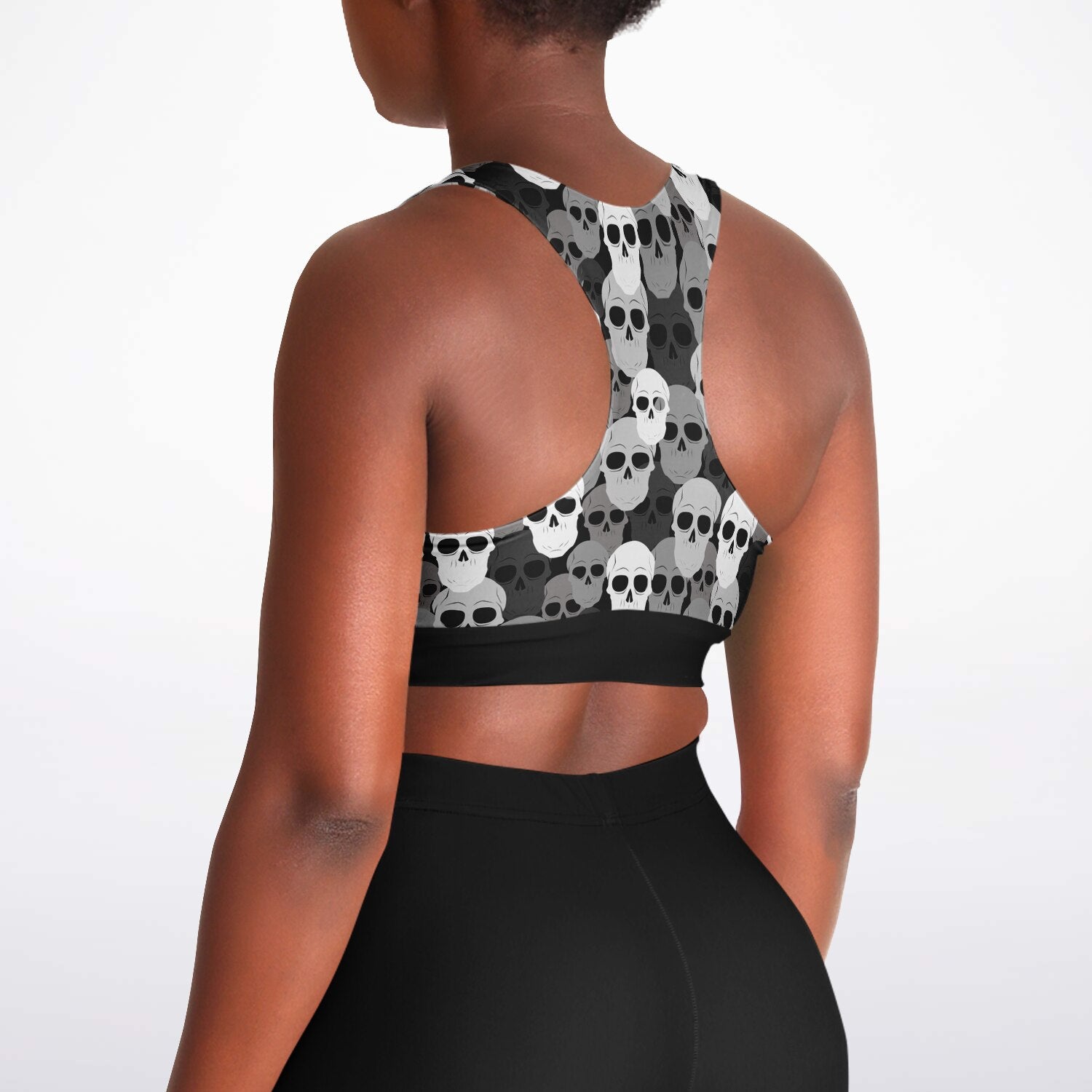 Pile of Skulls Padded Sports Bra