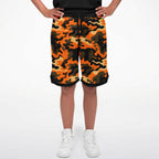 Orange Camo Basketball Shorts