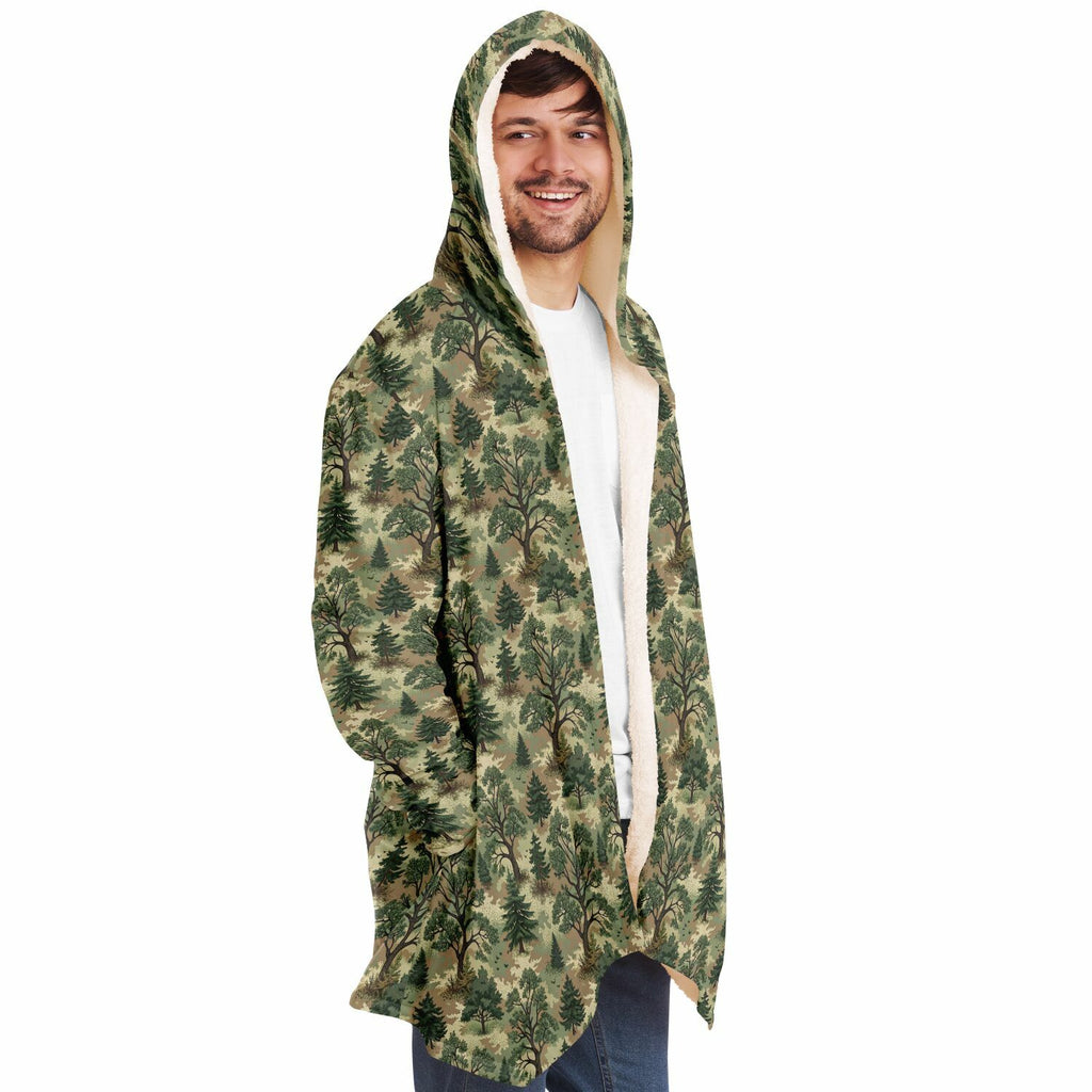 Forest Camouflage Microfleece Cloak