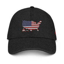 Load image into Gallery viewer, Americas Silhouette Denim Hat
