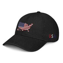 Load image into Gallery viewer, Americas Silhouette Denim Hat
