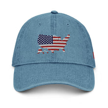 Load image into Gallery viewer, Americas Silhouette Denim Hat
