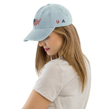 Load image into Gallery viewer, Americas Silhouette Denim Hat
