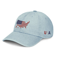 Load image into Gallery viewer, Americas Silhouette Denim Hat
