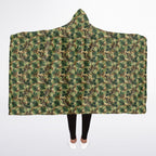 Tree Branch Camouflage Hooded Blanket Sherpa