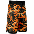 Orange Camo Basketball Shorts