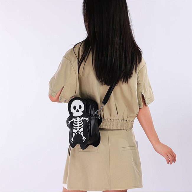 Halloween Skull Shoulder Messenger Crossbody Bag