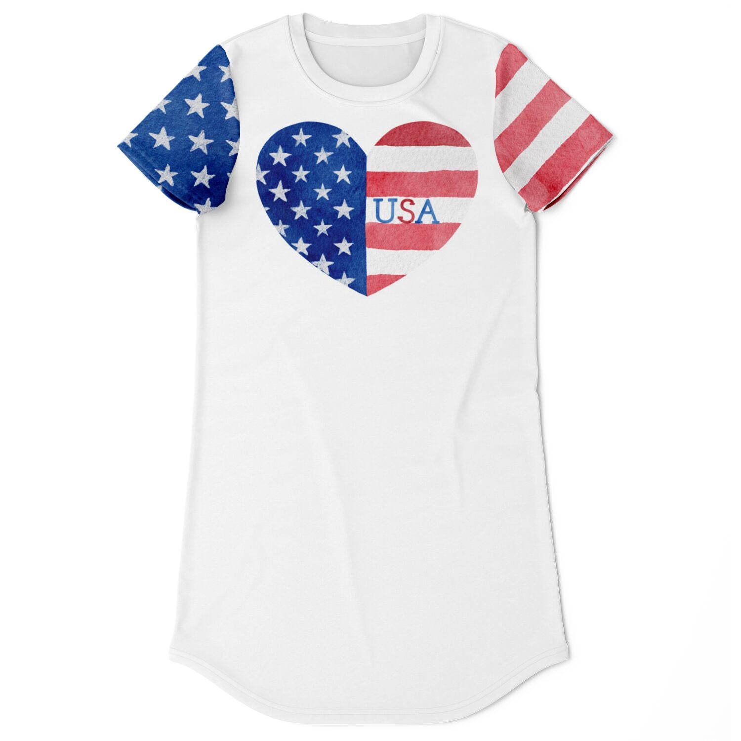 American Heart T-Shirt Dress