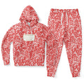 Unisex Adult Red Composition Notebook Costume Hoodie & Jogger set