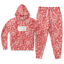 Load image into Gallery viewer, Unisex Adult Red Composition Notebook Costume Hoodie &amp; Jogger set
