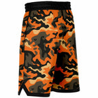 Orange Camo Basketball Shorts