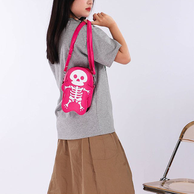 Halloween Skull Shoulder Messenger Crossbody Bag