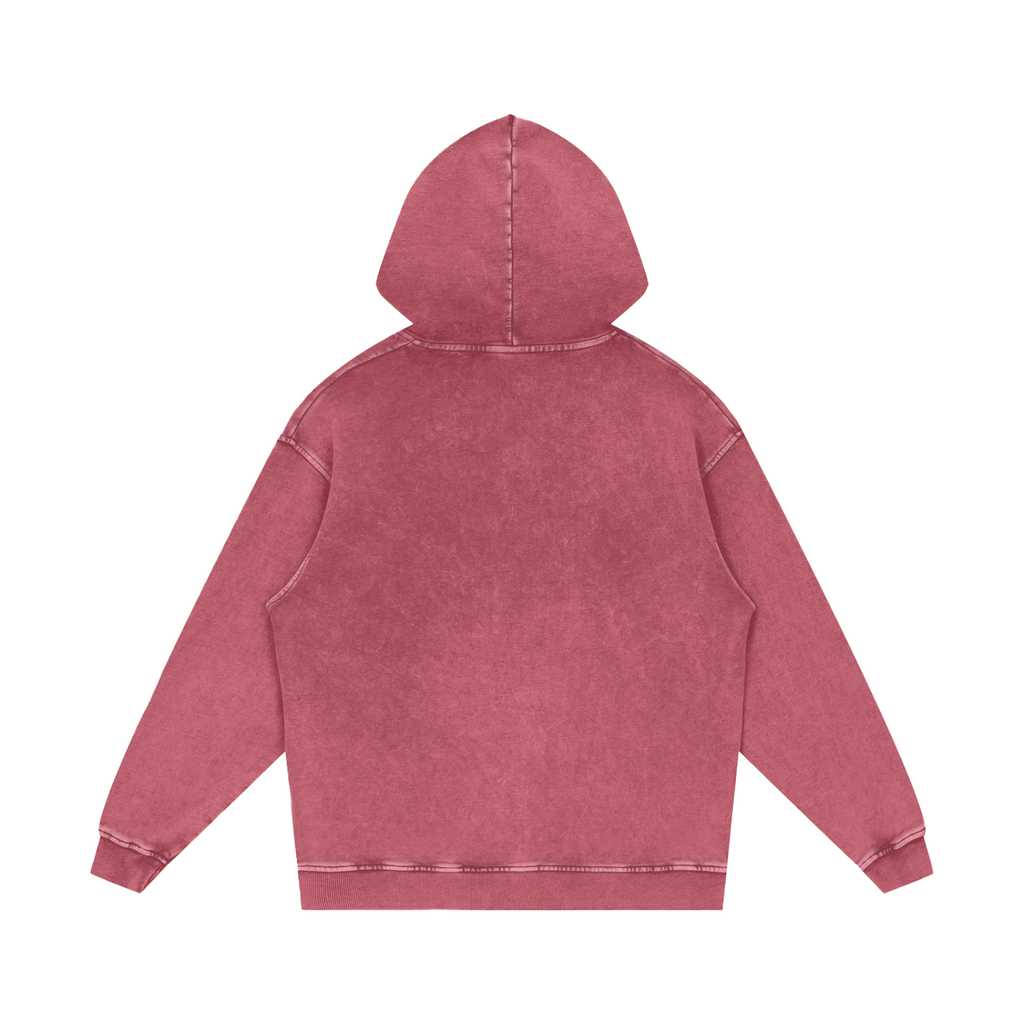Happy Jack Snow Washed Loose Cotton Unisex Hoodie