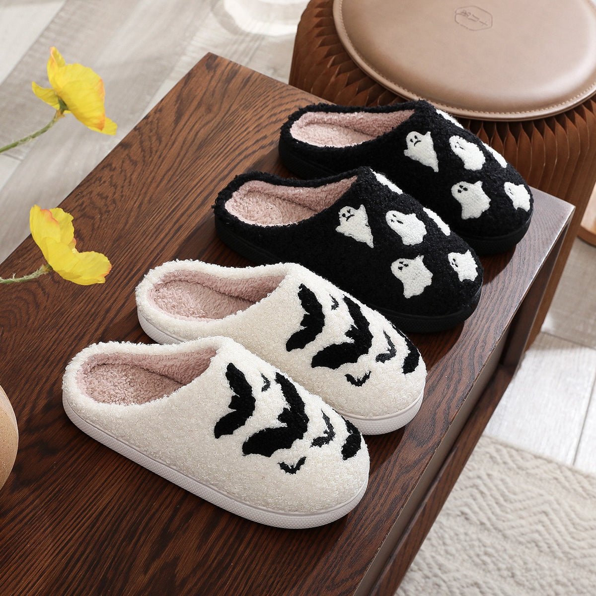 Halloween Cotton Unisex Indoor Home Slippers