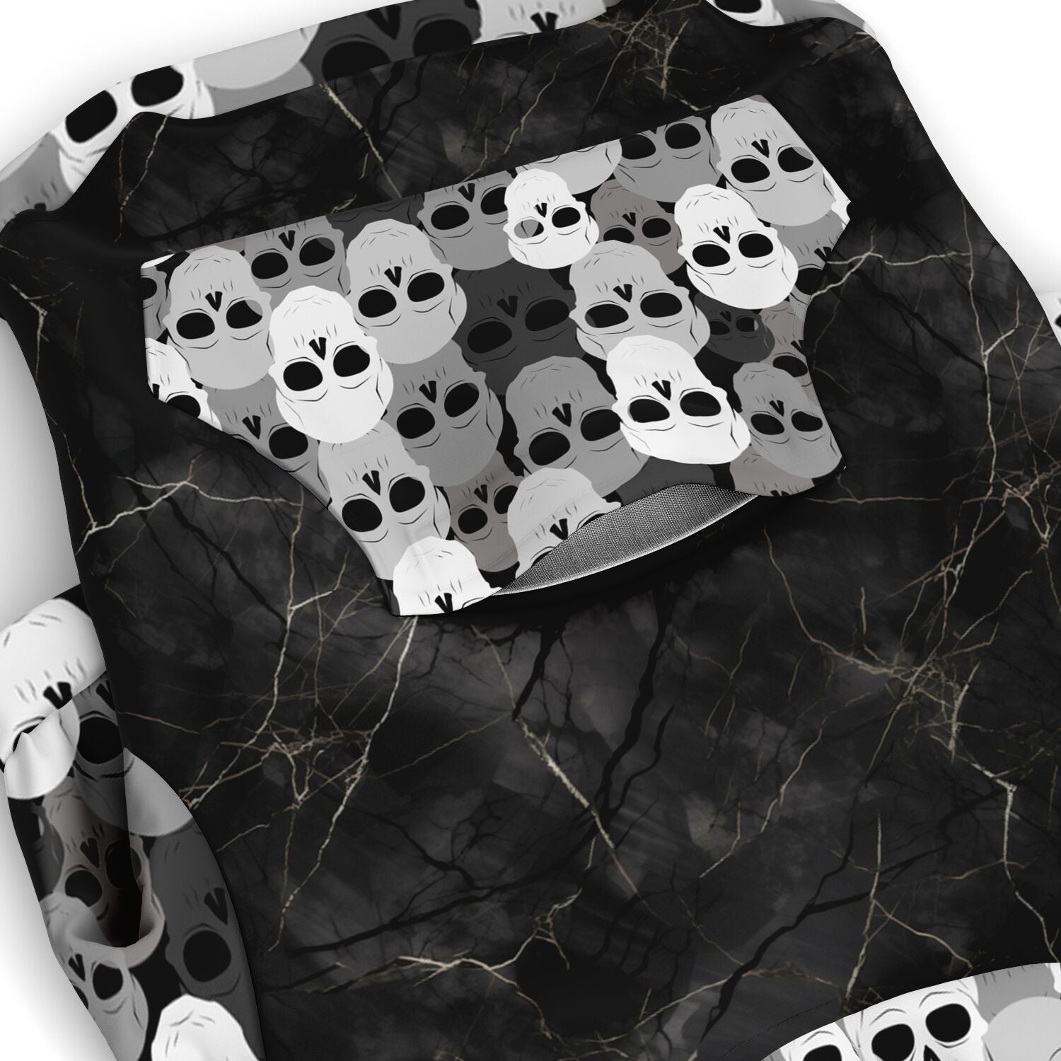 Pile of skulls Fashion Dog Zip-Up Hoodie