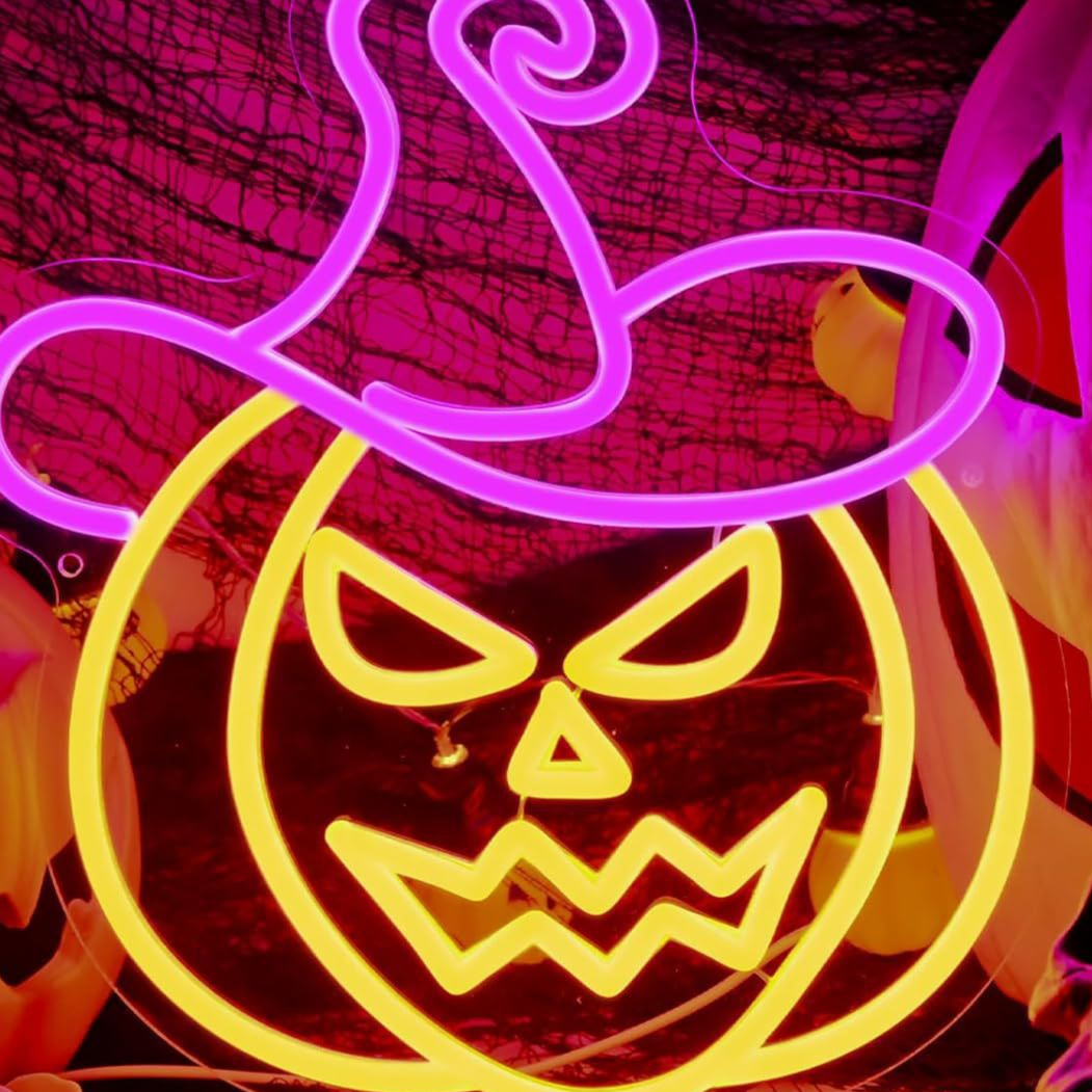 Halloween Themed Neon Colored LED Lights